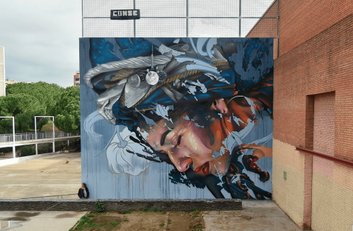 graffiti conse parc clot barcelona mujer amazigh