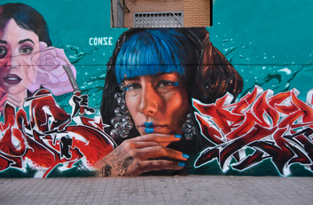 Conse Andechaga conse graffiti/ conse/ graffiti barcelona / conse/ graffiti / muralista / pintor / barcelona / artista /  hiperrealismo / realismo / conse andechaga / street art